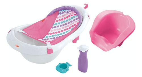 Baby Banheira Para Bebês Deluxe 4 Em 1 Rosa Fisher Price