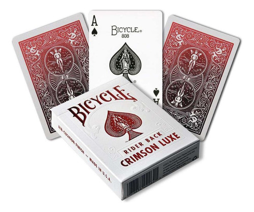 Baraja De Cartas Bicycle Crimson Luxe, Original.