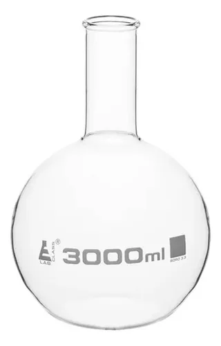 Balon De Ebullición 2000 Ml - Borosilicato Fondo Plano