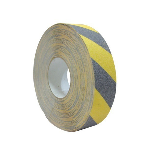 Fita Antiderrapante Amarela / Preta Zebrada 48mm X 30 Mts