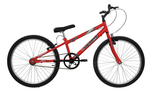 Bicicleta Feminina Masculina De Passeio Aro 24 Chrome Line Cor Vermelho Ferrari