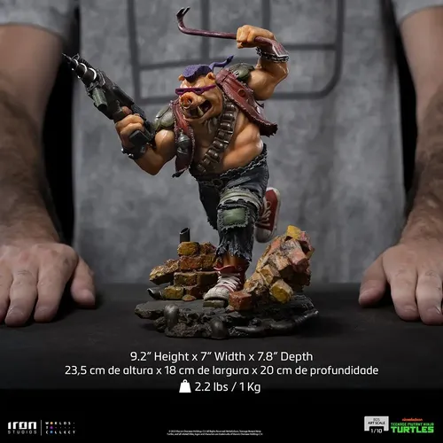 Estátua Bebop - Tmnt - Bds Art Scale 1/10 - Iron Studios