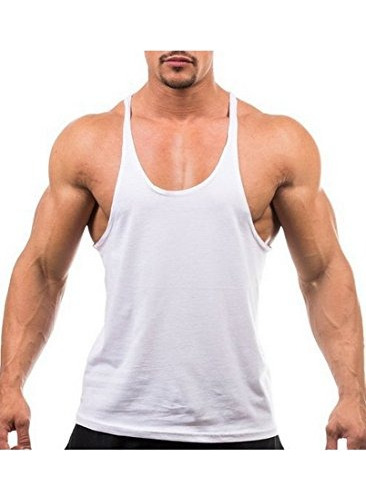 Blank Tank Tops Stringer, Y Volver Culturismo Gimnasio Yaker