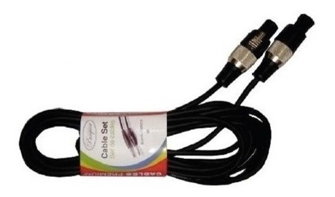 Imagen 3 de 9 de Cable De Audio Parquer Ficha Speakon A Speakon 6 Metros