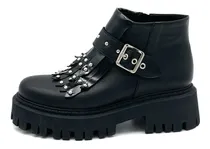Comprar Botas Mujer Borcegos Cuero Caña Plataforma Tachas