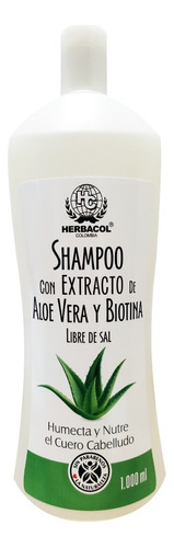 Shampoo Extracto Aloe Vera Biotina Herbacol 1 Litro