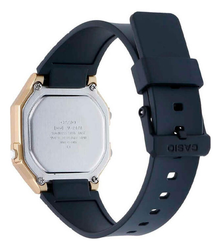 Reloj Casio Digital Hombre W-217hm-9av Negro Dorado Ámbar