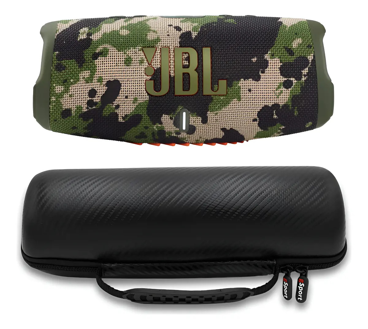 Altavoz Portátil Jbl Charge 5 Impermeable Verde Camuflaje Squad