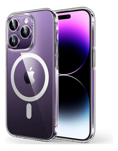 Funda Magnetica Para iPhone 14 Pro Transparente