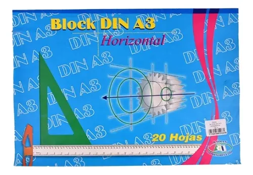 Set X 12 Block Din A3 Formato Horizontal X 20 Hojas