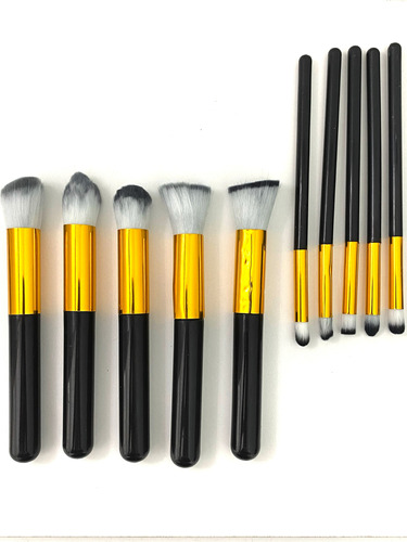 Set 10 Diez Brochas Maquillaje  