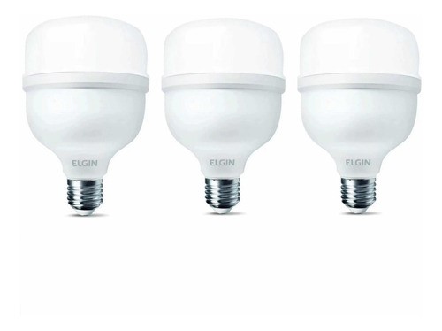 Kit 3 Lâmpadas Super Bulbo Led Alta Potência 50w Branco Frio