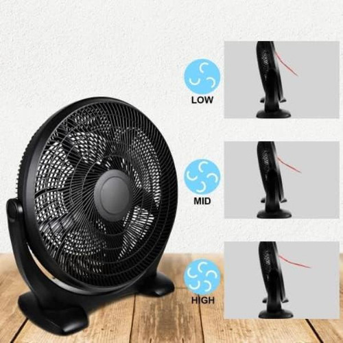 Ventiladores De Piso De Plástico Simple Deluxe De 14 Pulgada