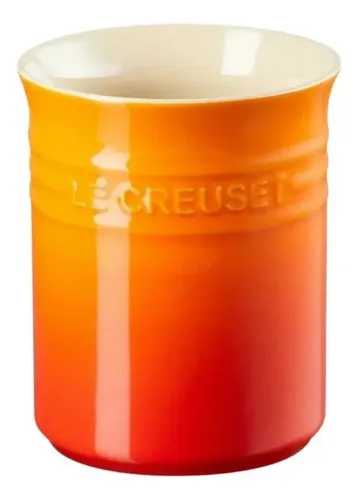 Porta Utensílios Em Cerâmica 1,1 Litro Laranja Le Creuset - R$ 319