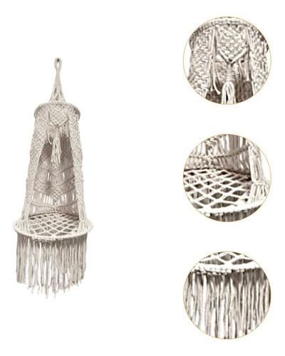 Hamaca De Macramé Con Borlas, Accesorio Para Fotografía,