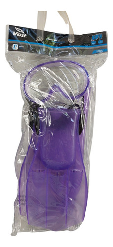 Visor, Snorkel Y Aletas Set De Triton Voit Kid Mix Ss23 Color Morado