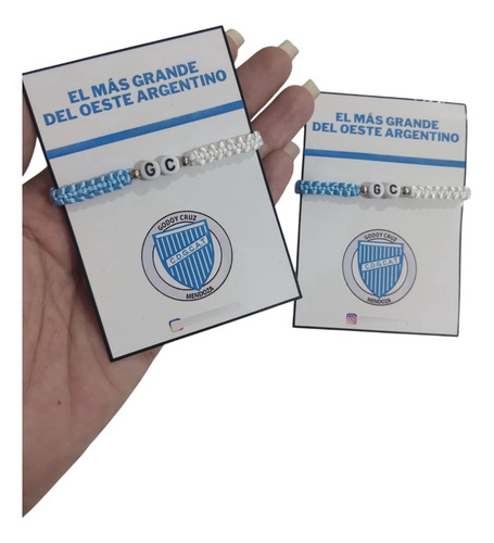 Pulsera Equipos De Futbol Clubes Artesanales Godoy Cruz 0 Mm