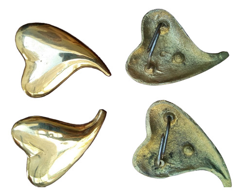 Corazones De Bronce Para Monturas, Aperos, Sulkys.