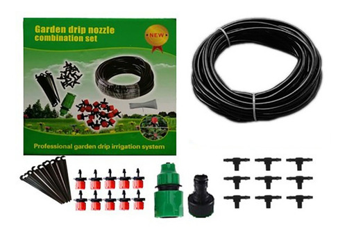 Imagen 2 de 8 de Manguera Con Sistema Riego Goteo Kit Plantas Jardín