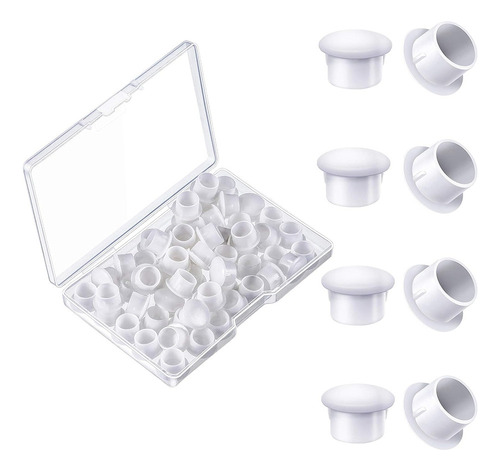 50 Tapones De Plástico De 10 Mm (3/8 Pulgadas) For Tornillo