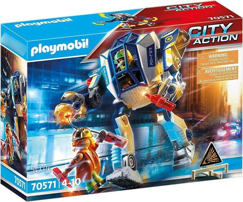 Playmobil Robot Policia Fuerzas Especiales City Action 70571