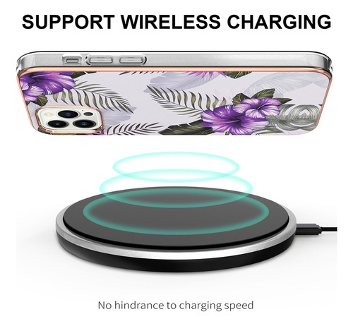 Funda Para Teléfono Huawei Honor/mate Series, De Alta Calidad, Anticaída, Diseño De Flores En Blanco Mármol/azul Mármol/morado