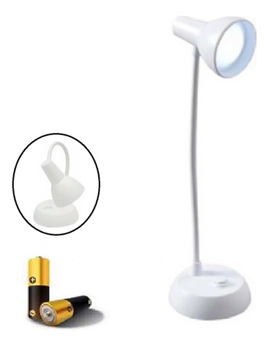Luminária De Mesa Led 32cm Flexivel Sem Fio Portátil Com Luz