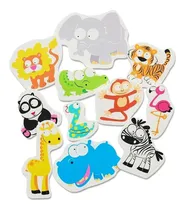 Comprar Animales Salvajes Al Agua. Figuras De Goma Eva Para El Baño