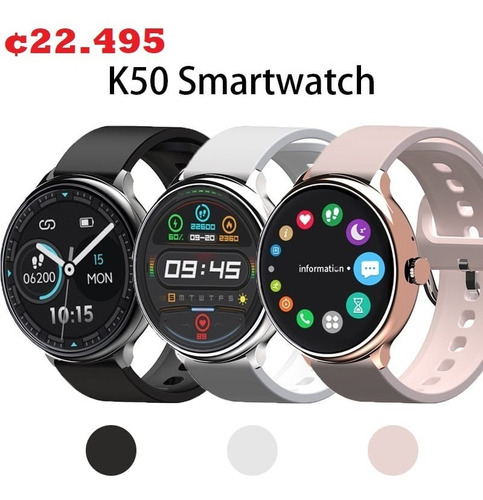 Reloj Inteligente K50 Para Hombre Y Mujer, Accesorio De Puls