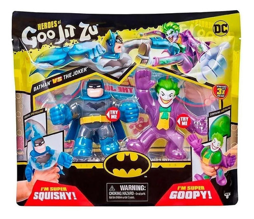 Goo Jit Zu Dc Figura Elastica Batman Vs Coringa Sunny 3157