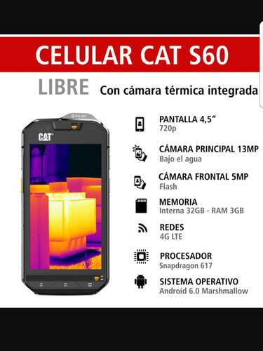Cat S60, Smartphone Blindado Con Cámara De Visión Nocturna