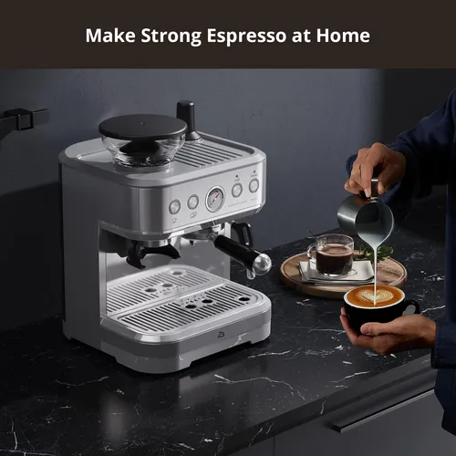 Máquina Café Expresso Con Espumador Leche, Barista Casero