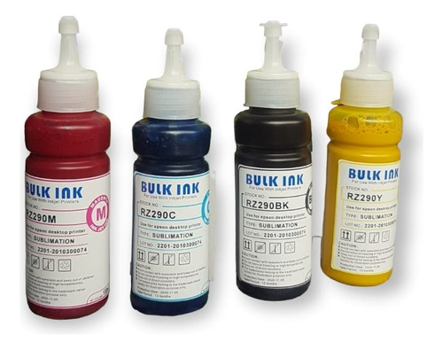 Tintas De Sublimar Para Impresoras Epson 100ml Kit X4 Unidad