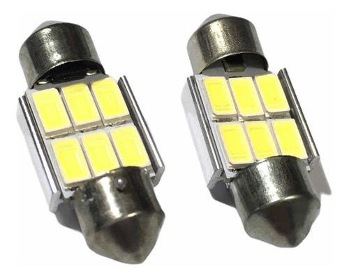 1x Foco Domo T11x31mm 6 Smd Led 5730 12v Canbus Sin Error