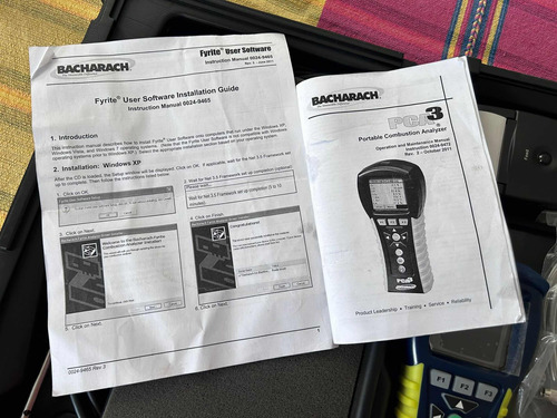 Analizador De Gases De Combustión Bacharach Pca3