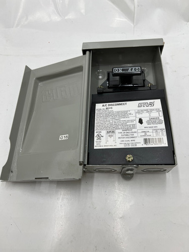 Mars Disconnect Switch 80315 Outdoor Enclosure 60 Am Ccw