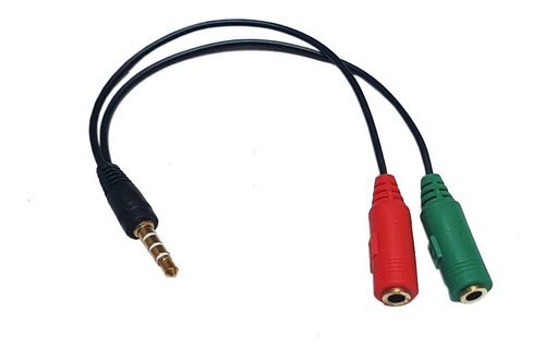Cable Convertidor 2x1 Adaptador Audio Y Microfono 3.5mm Ps4