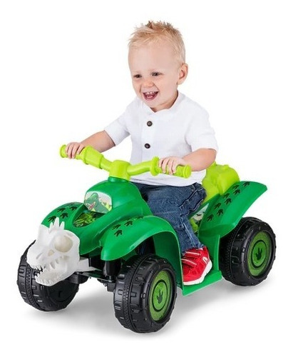 Cuatrimoto Eléctrica Dinosaurio Para Niño 6 Voltios Kidtrax 