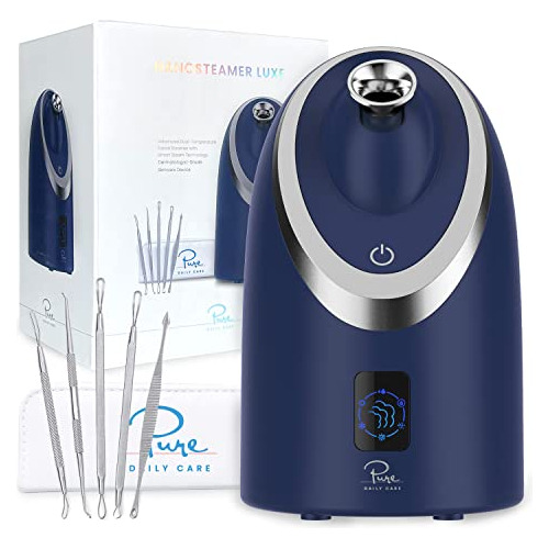 Nanosteamer Luxe De Pure Daily Care En Azul Marino | Vaporiz