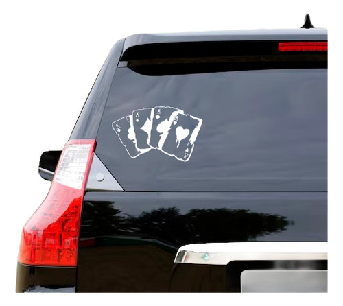 Vinilo Calco Para El Auto Naipes Joker