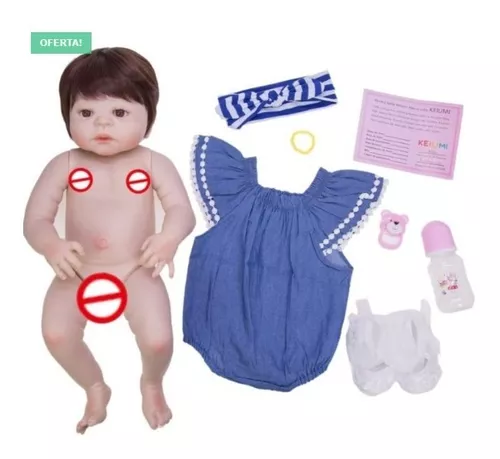 Bebê Reborn Victória Boneca Corpo Silicone Original Envio Já