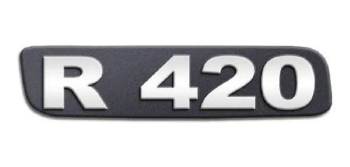 Emblema R420 Cromado Scani S5 Antigo 2008 2009