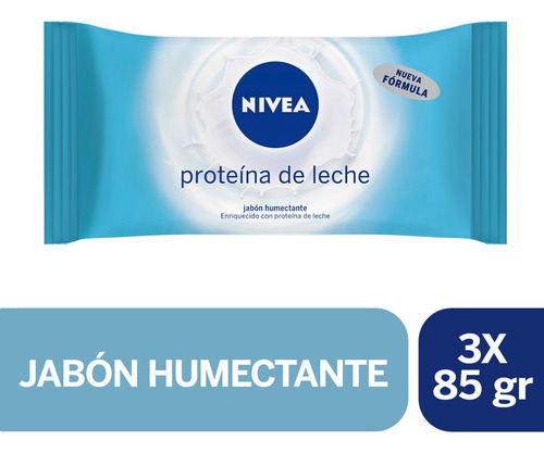 Jabon Barra Nivea Proteina De Leche 3 X 85 Gr