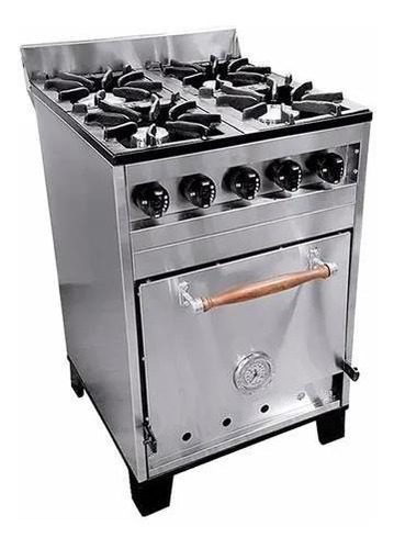 Cocina Industrial Eg 4 H 57 Cm Acero Inox Horno Pizzero