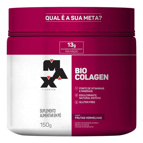 Bio Colagen - 150g - Max Titanium - Cabelo E Unha