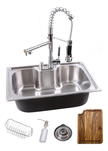 Kit Cuba Gourmet Cozinha Inox 304 Torneira Gourmet Tábua