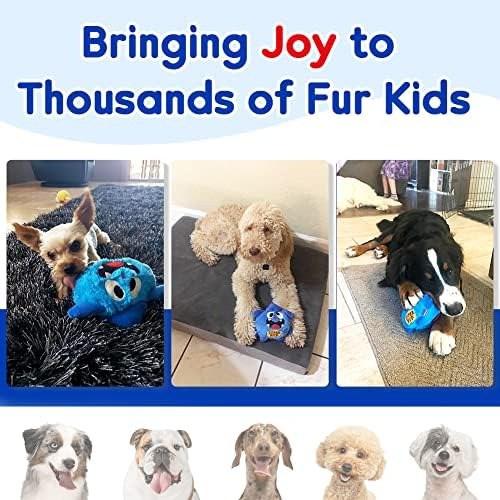 Petbobi Upgrade Dog Toys Interactive Monster Plush Ball Shak