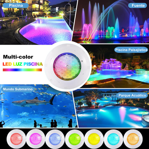 Lamparas Para Alberca 36w Luces Led Rgb Con Control Remote