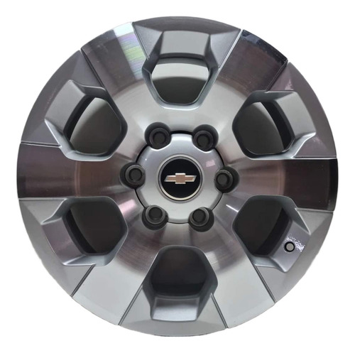 Roda Chevrolet S10 Ltz Aro 17 ®10410 Unidade Avulsa Cor Prata Diamantada