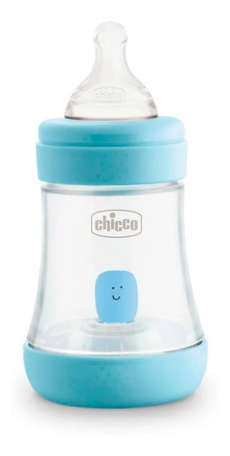 Imagen 2 de 3 de Mamadera Chicco Perfect 5 Anti Cólicos 150 Ml Color Celeste